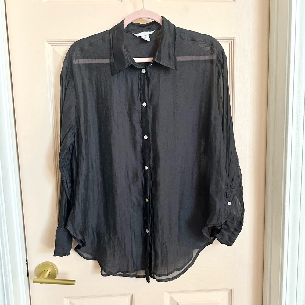 Black H&M lightweight button up